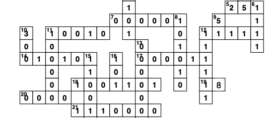 Binary Crossword Puzzle